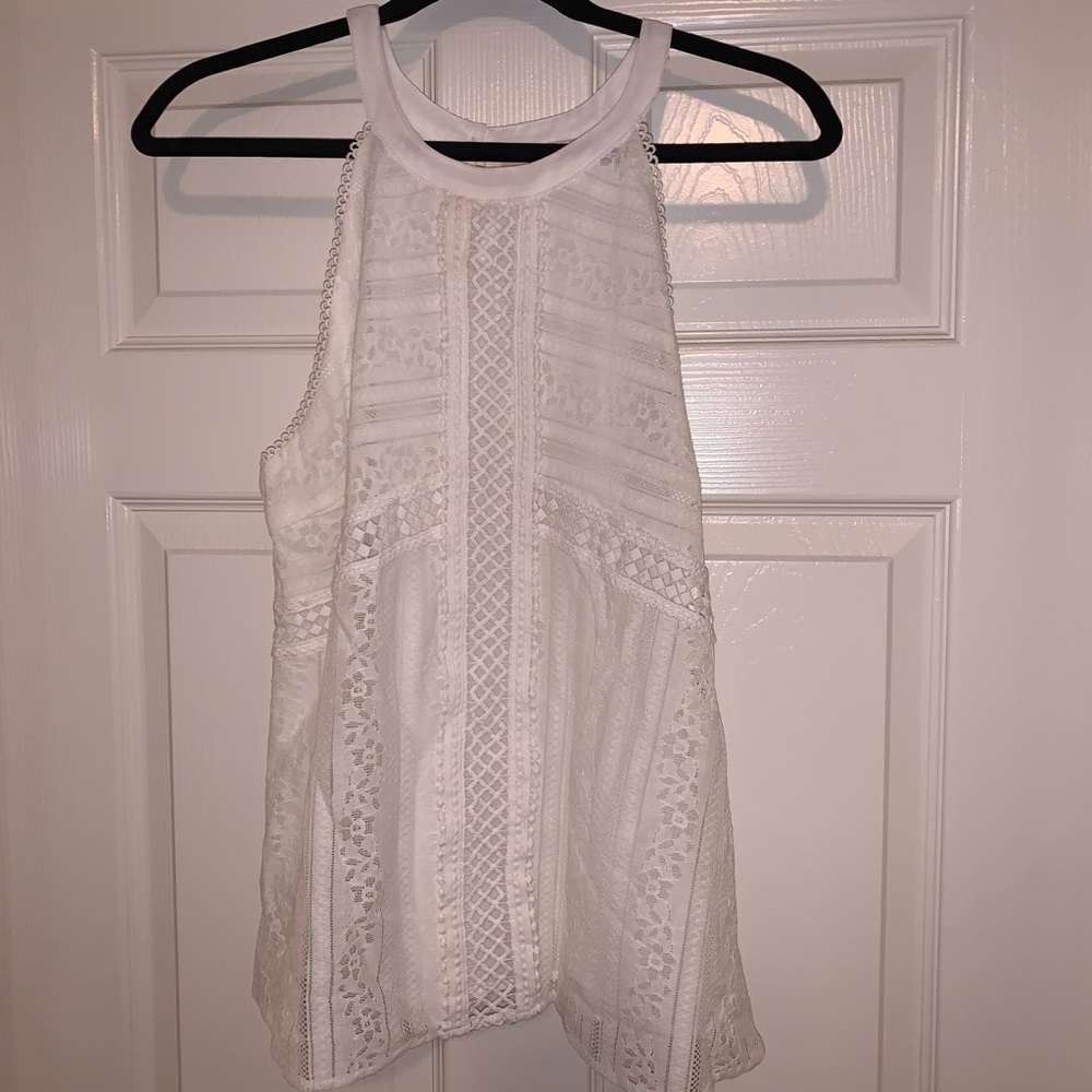 White Lace Tank